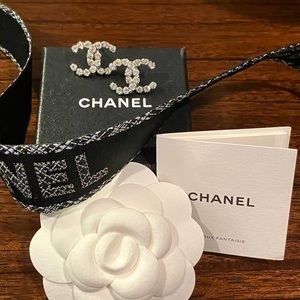 —SOLD OUT—Chanel ROCKSTUD XL Crystal CC Classic Earrings